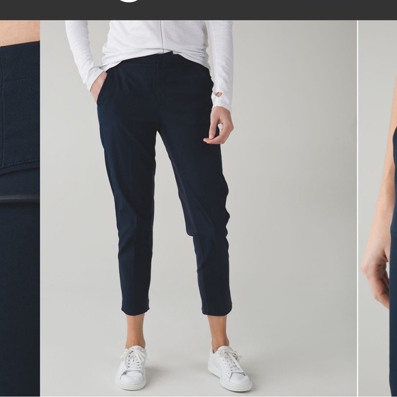 Lululemon &go City Trek Trouser Navy Inkwell Size 4 - Picture 2 of 13